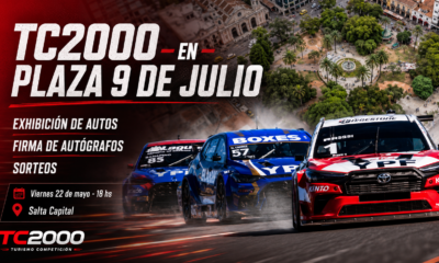 Salta vibra con el TC2000 en la Plaza 9 de Julio: este viernes habrá autos de carrera, pilotos, firma de autógrafos y sorteos de entradas