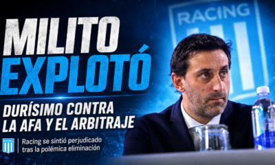 Diego Milito apuntó contra la AFA y el arbitraje de Darío Herrera tras la eliminación de Racing ante Rosario Central, con fuerte crítica