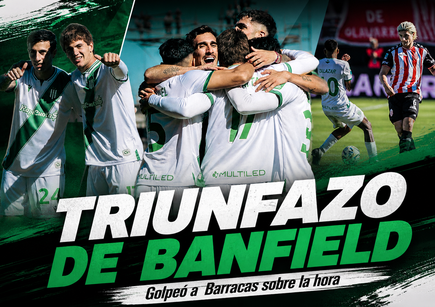 Banfield venció 2-1 a Barracas Central como visitante con goles de Perrotta y López García. El Taladro cerró el Apertura con un triunfazo