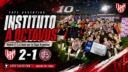 Instituto derrotó 2-1 a Lanús en Rosario, avanzó a los octavos de final de la Copa Argentina 2026 y enfrentará a Platense