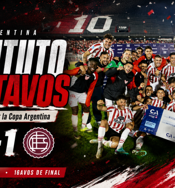 Instituto derrotó 2-1 a Lanús en Rosario, avanzó a los octavos de final de la Copa Argentina 2026 y enfrentará a Platense