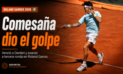 Francisco Comesaña venció a Luciano Darderi por 7-6, 4-6, 6-4, 2-6 y 6-4 en Roland Garros 2026 y avanzó a tercera ronda.
