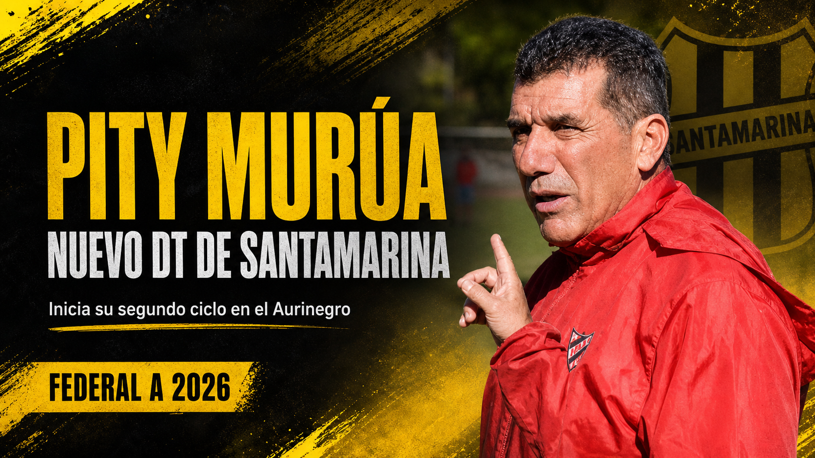 Luis “Pity” Murúa asumió como nuevo entrenador de Santamarina de Tandil tras la renuncia de Duilio Botella por desgaste personal.