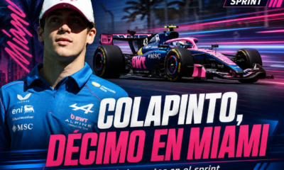 Franco Colapinto terminó décimo en el sprint de Miami tras un toque con Max Verstappen en la largada. El argentino había partido octavo