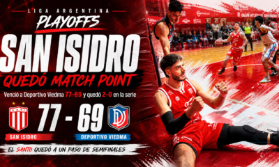 San Isidro derrotó a Deportivo Viedma por 77 a 69, puso la serie 2-0 y quedó a una victoria de las semifinales de La Liga Argentina.