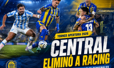 Rosario Central derrotó 2-1 a Racing en el Gigante de Arroyito, con goles de Gastón Ávila y Enzo Copetti, y avanzó a semifinales del Torneo Apertura 2026. Frase clave objetivo: Rosario Central le ganó a Racing
