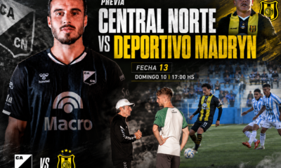 Central Norte recibe a Deportivo Madryn por la fecha 13. Debuta Mario Sciacqua como DT del Cuervo, que necesita salir de la zona baja.
