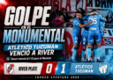 Atlético Tucumán venció 1-0 a River en el Monumental con gol de Renzo Tesuri. El Decano cortó una racha de 464 días sin ganar como visitante
