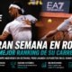 Thiago Tirante en Roma cayó ante Medvedev, pero subirá al puesto 56 del ranking ATP tras su gran semana.