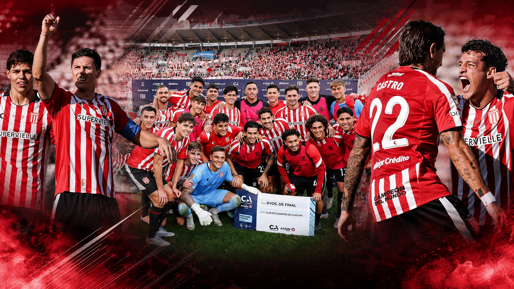 Estudiantes de La Plata goleó 3-0 a Rosario Central en el Mario Alberto Kempes, avanzó a octavos de final de la Copa Argentina 2026