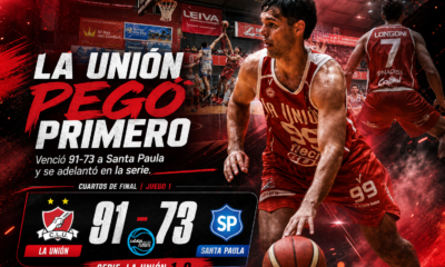 La Unión de Colón venció 91-73 a Santa Paula en el primer partido de los cuartos de final de La Liga Argentina y se adelantó 1-0 en la serie.