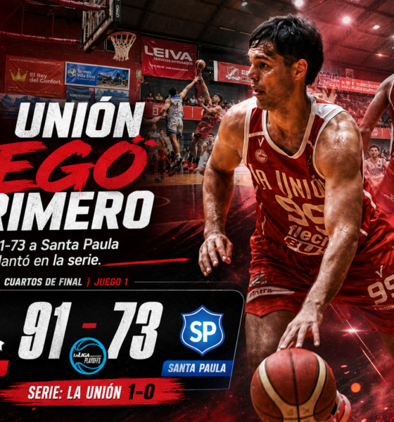 La Unión de Colón venció 91-73 a Santa Paula en el primer partido de los cuartos de final de La Liga Argentina y se adelantó 1-0 en la serie.