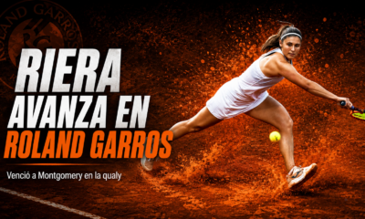 Julia Riera venció a Robin Montgomery por 2-6, 6-2 y 6-1 en la qualy de Roland Garros 2026 y quedó a un paso del cuadro principal.