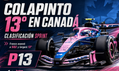 Franco Colapinto largará 13° en el sprint de Canadá tras un viernes complicado por una falla en su Alpine. El argentino avanzó a SQ2