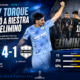 Montevideo City Torque goleó 4-1 a Deportivo Riestra en el Centenario por la Copa Sudamericana 2026 y dejó eliminado al equipo argentino.