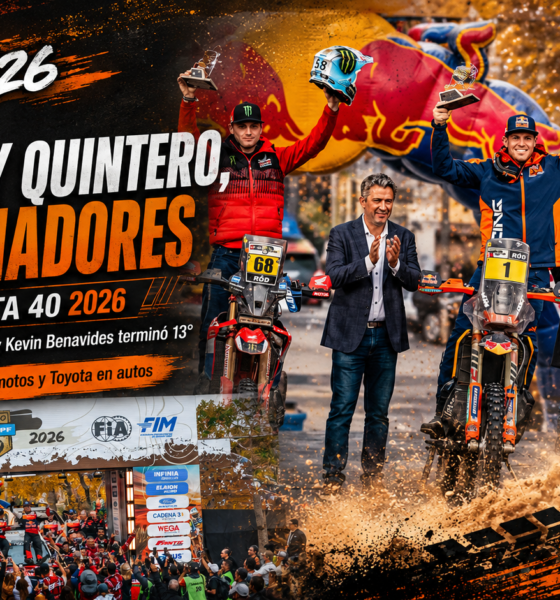 Daniel Sanders ganó el Desafío Ruta 40 2026 en motos, Seth Quintero triunfó en autos y Luciano y Kevin Benavides fueron protagonistas.