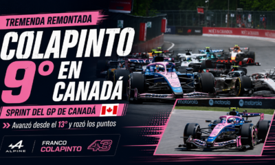Franco Colapinto protagonizó una gran remontada en el sprint de Canadá, avanzó del 13° al 9° puesto y quedó a un paso de sumar puntos