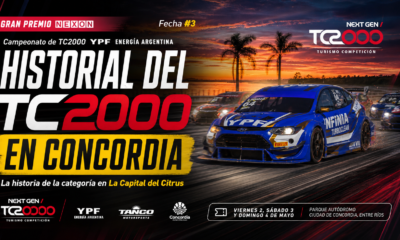 El TC2000 vuelve a Concordia por 16ª vez. Repasá el historial de la categoría en La Capital del Citrus, desde el triunfo de Jorge Del Río en 1981