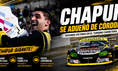 Facundo Chapur ganó el Gran Premio Lusqtoff del TC en el Oscar Cabalén de Córdoba con el Torino del Trotta Racing. Fritzler fue segundo