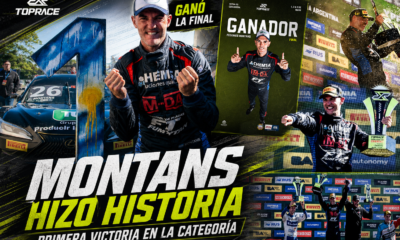 Federico Montans logró su primera victoria en el Top Race al ganar la final en Concordia, tras una gran maniobra sobre Marcelo Ciarrocchi
