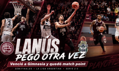 Lanús venció a Gimnasia y Esgrima La Plata por 78 a 74 en el Antonio Rotili, ganó el segundo punto de semifinales y quedó 2-0 arriba