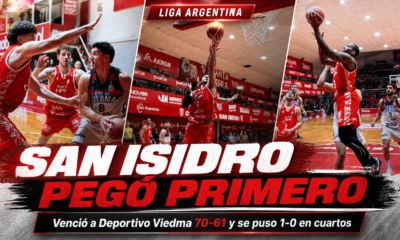 San Isidro pegó primero en San Francisco: venció 70-61 a Deportivo Viedma, se adelantó 1-0 en la serie de cuartos de final y buscará ampliar la ventaja este lunes en el Antonio Manno.