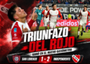 Independiente venció 2-1 a San Lorenzo en el Nuevo Gasómetro por el Torneo Apertura 2026 y aseguró su clasificación a los playoffs.