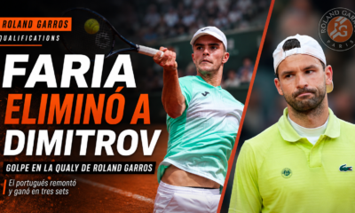 Jaime Faria venció a Grigor Dimitrov por 3-6, 7-5 y 7-6 (6) en la qualy de Roland Garros 2026 y agravó la crisis del búlgaro.