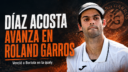 Facundo Díaz Acosta venció a Remy Bertola por 6-4 y 6-3 en la qualy de Roland Garros 2026 y quedó a un triunfo del cuadro principal.