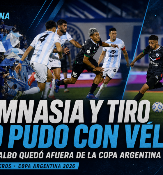 Gimnasia y Tiro de Salta perdió 2-0 ante Vélez Sarsfield en Caseros y quedó eliminado en los 16avos de final de la Copa Argentina 2026.