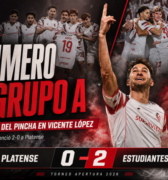 Estudiantes de La Plata venció 2-0 a Platense en Vicente López con goles de Alexis Castro y Lucas Alario. El Pincha llegó a 31 puntos, superó a Boca y terminó como líder de la Zona A del Torneo Apertura 2026.