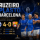 Cruzeiro goleó 4-0 a Barcelona SC en el estadio Mineirao