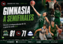 Gimnasia de Comodoro venció 81-71 a Independiente de Oliva en el Socios Fundadores, ganó la serie 3-2 y avanzó a semifinales de la Liga