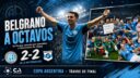 Belgrano sufrió, lo empató en el final y eliminó por penales a Gimnasia de Jujuy en la Copa Argentina