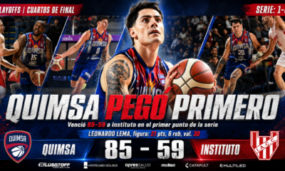 Quimsa venció 85-59 a Instituto en el Estadio Ciudad, se quedó con el primer punto de la serie de cuartos de final y arrancó 1-0 arriba