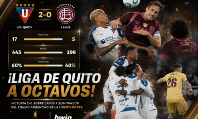 Liga de Quito venció 2-0 a Lanús en Ecuador, clasificó a octavos de final de la Copa Libertadores 2026 y dejó eliminado al Granate.