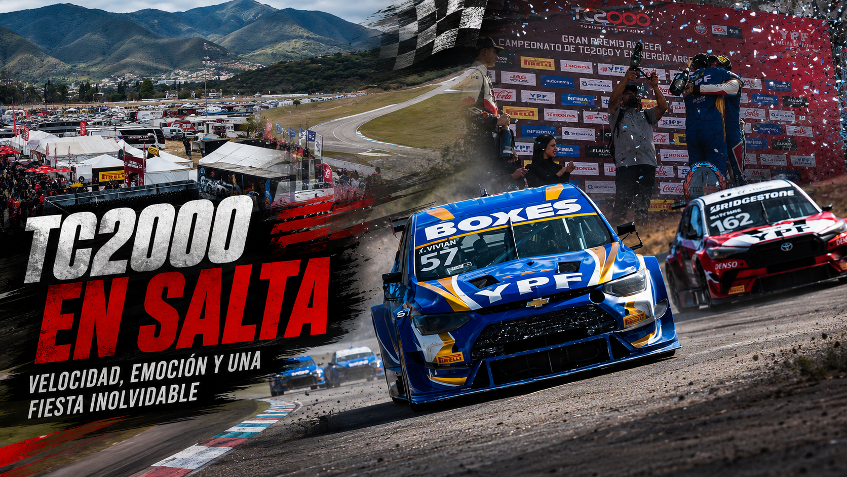 Franco Vivian ganó en Salta con la Chevrolet Tracker y logró su séptima victoria en el TC2000. La final tuvo 45.000 personas