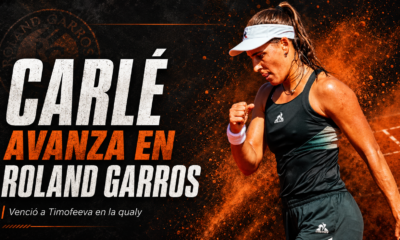 María Lourdes Carlé venció a Maria Timofeeva por 2-6, 6-0 y 6-4 en la qualy de Roland Garros 2026 y quedó a un paso del cuadro principal.