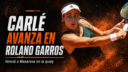 María Lourdes Carlé venció a Rebeka Masarova por 6-3, 4-6 y 6-3 en la qualy de Roland Garros 2026 y avanzó a segunda ronda.
