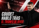 Eduardo Coudet analizó el triunfo de River 2-0 ante Gimnasia, habló del desgaste físico, las molestias de Acuña y Montiel, elogió a Quintero