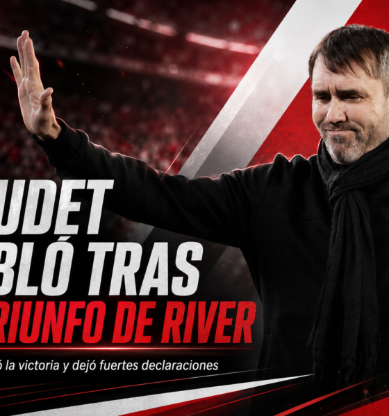 Eduardo Coudet analizó el triunfo de River 2-0 ante Gimnasia, habló del desgaste físico, las molestias de Acuña y Montiel, elogió a Quintero