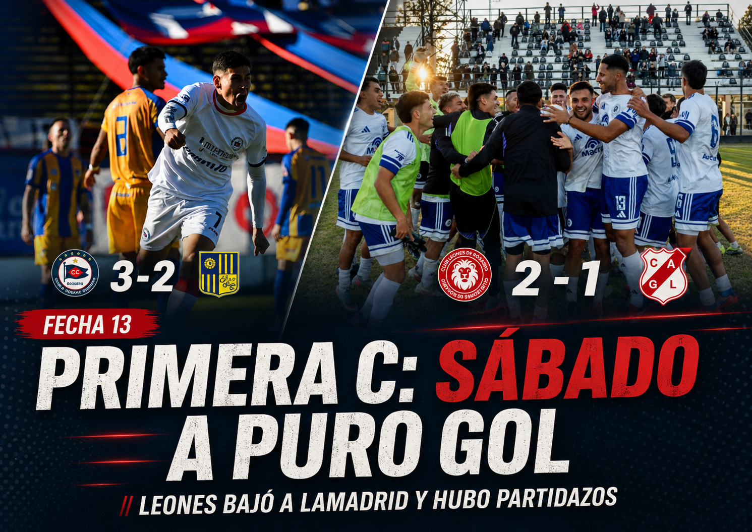 La fecha de la Primera C tuvo triunfos de Leones, Cambaceres, Juventud, Mercedes, Estrella del Sur, Cañuelas, Puerto Nuevo y Central Córdoba.