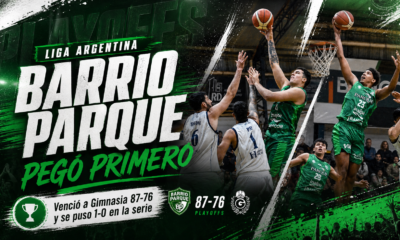 Barrio Parque derrotó a Gimnasia y Esgrima por 87 a 76 en Córdoba y se adelantó 1-0 en la serie de cuartos de final de La Liga Argentina.