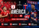 América de Cali y Tigre se enfrentan por la Copa Sudamericana 2026 en un duelo clave del Grupo A. Hora, TV, formaciones, cómo llegan