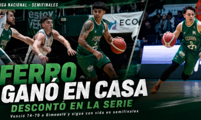 Ferro ganó en casa, derrotó 74-70 a Gimnasia y Esgrima de Comodoro Rivadavia y descontó en la serie semifinal de La Liga Nacional.
