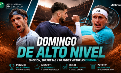 Masters 1000 de Roma: Prizmic avanzó, Musetti eliminó a Cerúndolo, Ruud ganó y Zverev alcanzó una marca histórica.