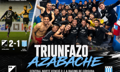 Central Norte venció 2-1 a Racing de Córdoba como visitante, cortó una racha de seis partidos sin ganar y salió de zona de descenso.