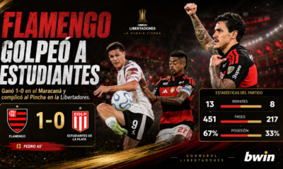 Flamengo venció 1-0 a Estudiantes en el Maracaná por la Copa Libertadores. El Pincha definirá su clasificación ante Independiente Medellín.