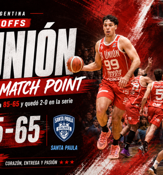 La Unión de Colón derrotó a Santa Paula por 85 a 65, puso la serie 2-0 y quedó match point en los cuartos de final de La Liga Argentina.