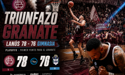 Lanús derrotó a Gimnasia y Esgrima La Plata por 78 a 76 en el inicio de las semifinales de La Liga Argentina y se adelantó 1-0 en la serie.